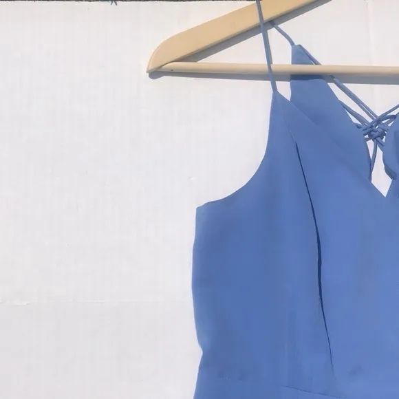 1. State Blue Strappy Back Slit Skirt Maxi Dre‎ - Image 4