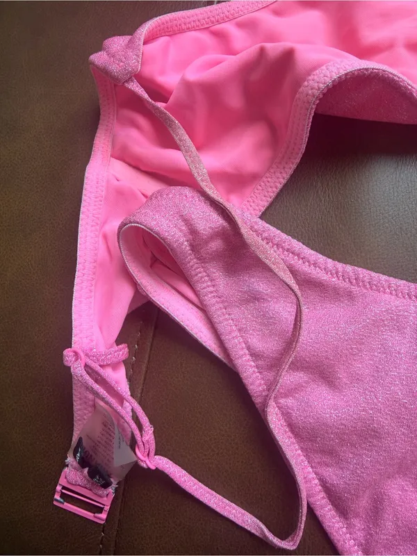 Triangl Mica Pitaya Sparkle Pink Bikini Size Large Bottom Medium Top - Image 12