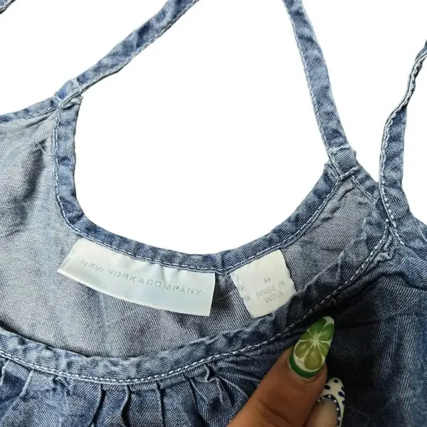 New York & Company‎ Denim look Tank Top - Image 2