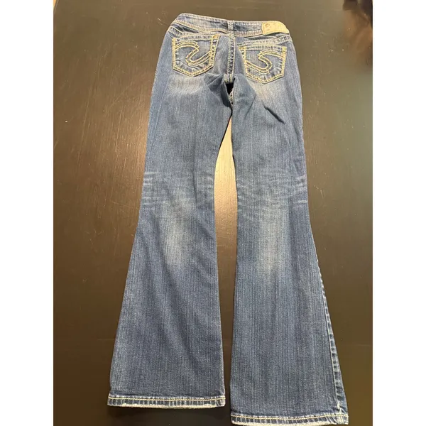 Silver Jeans Co‎ Suki Mid Rise Bootcut Jeans Medium Wash Blue W26 L32 Curvy Fit - Image 2