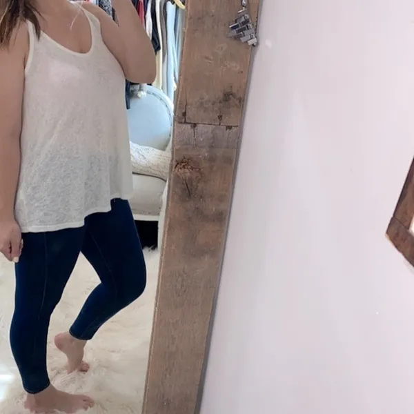 Karlie white burnout top size small - Image 2