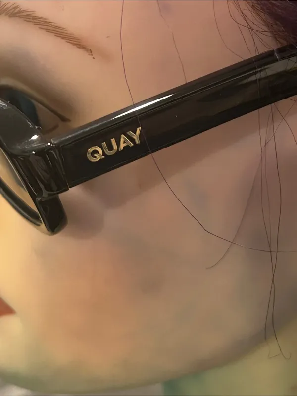 Quay Black Oval Sunglasses Could Never NWT - Image 4