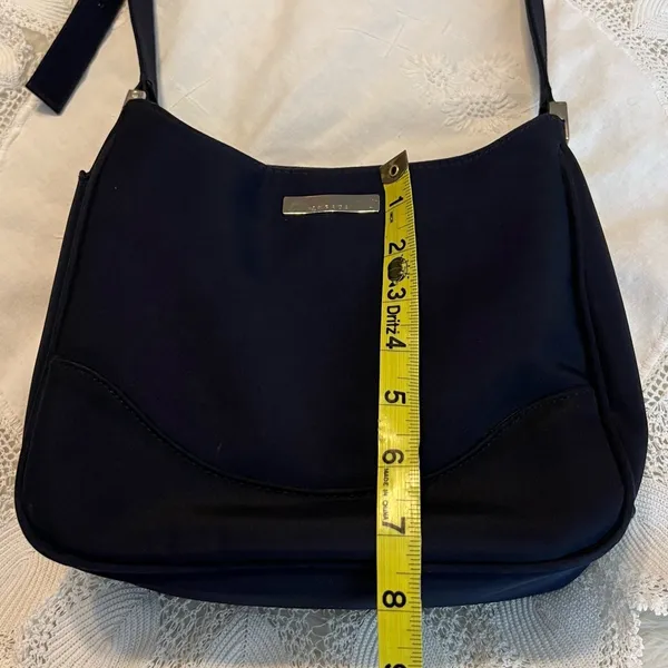 Vintage Strada Navy Blue Purse Handbag Crossbody Several Compartments - Image 10