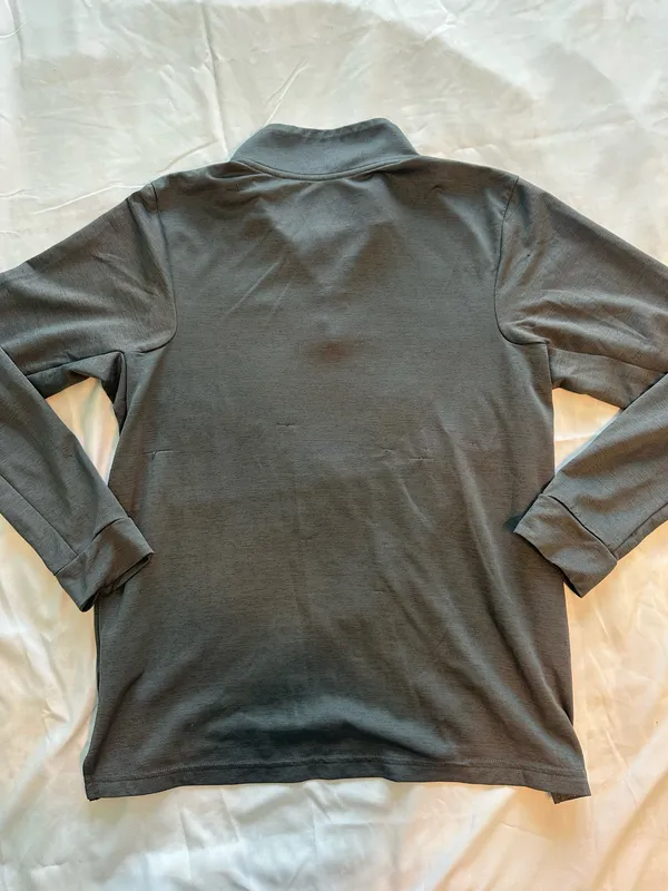 Nike Dri-Fit gray quarter zip pullover - Image 2