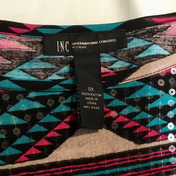 INC Sequin Detail Blouse - Image 4