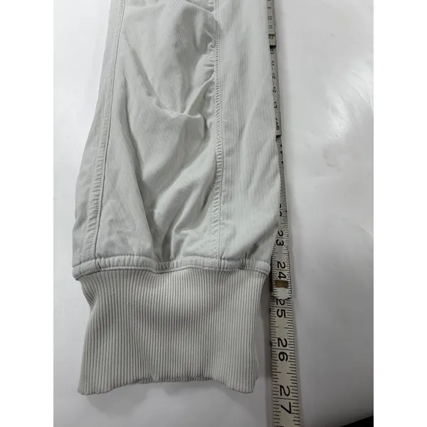 Lululemon Beyond the Studio Jogger Pants Grey Textured Drawstring Tapered Womens - Image 4