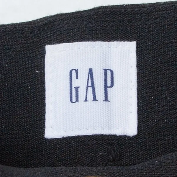 Gap Womens Ponte Crop Flare Pinstripe Pants Size‎ 00 Black Career Professional - Image 3