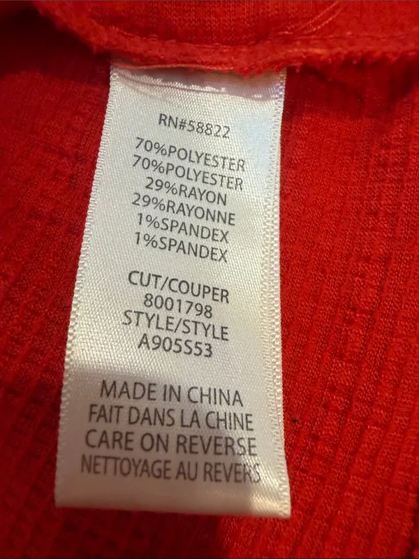 Max Studio Bright Red Tiered Mini Casual Dress Size XS - C31-061 - Image 4