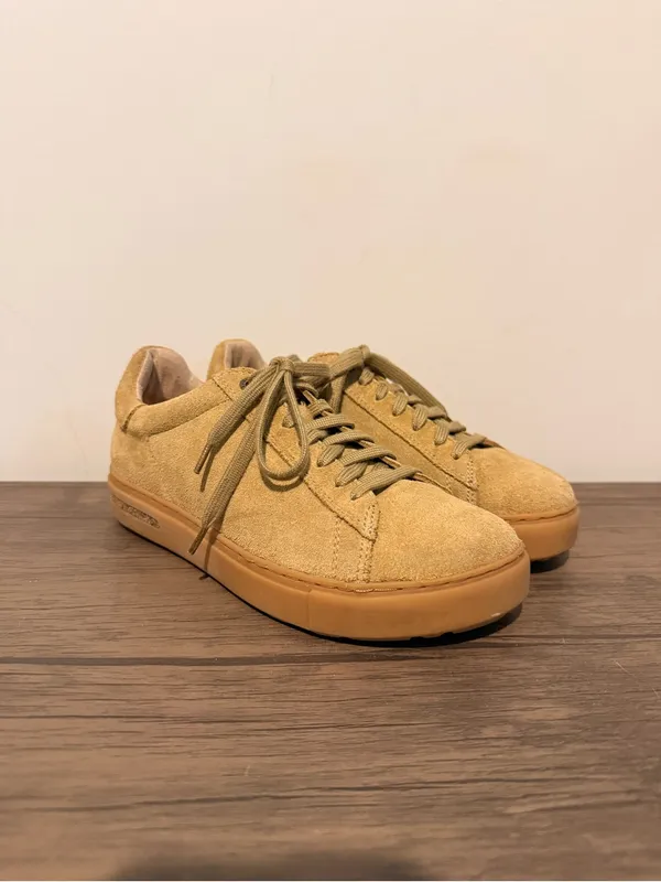 Birkenstock Bend Low Suede Casual Lace Up Shoes Brown Tan EURO 36 Pre Owned EUC - Image 3