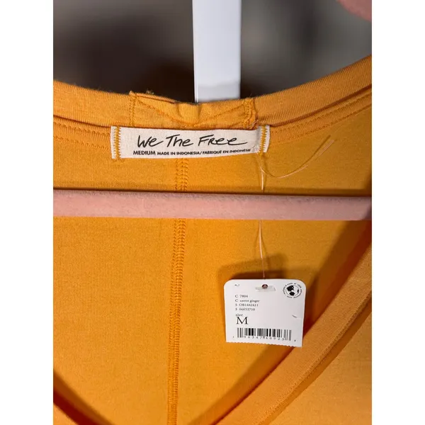 Free People We The Free Moon Dance Tank‎ Carrot Ginger Orange NWT Medium - Image 4