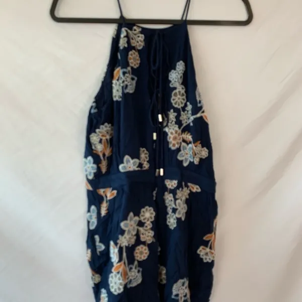 J.O.A.‎ Navy Floral Embroidered Romper - Image 3
