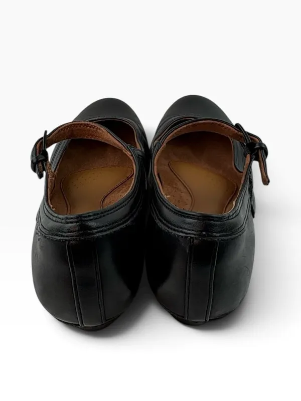 -Cobb Hill Laurel Mary Jane Womens Heels 9 Black Leather Comfort Soft Shoe - Image 4