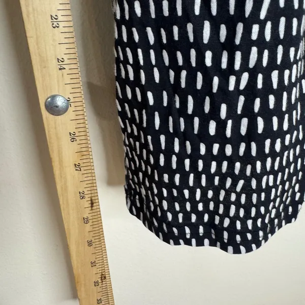 Kmart Women's Printed Drawstring Pajama Pants Black White Size M - Image 4