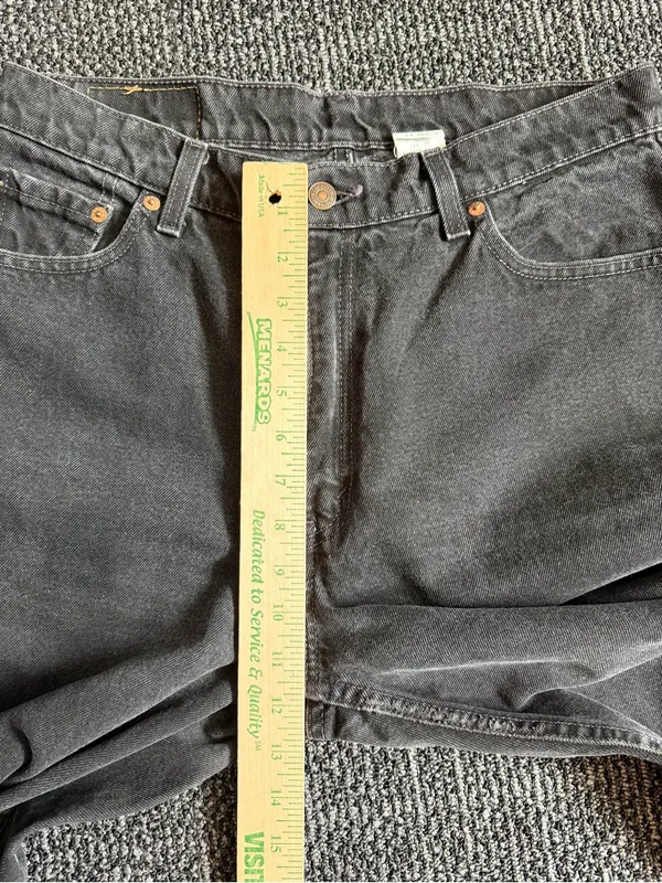 Vintage Levi's 512 High Rise Slim Fit Tapered Leg Jeans Y2K Size 14 Reg Black - Image 2