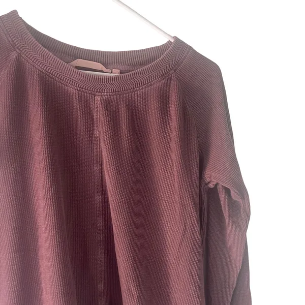 Soft Surroundings Women's‎ Size Medium Thermal Purple Sweater - Image 2