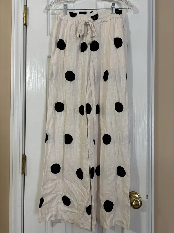 Rachel Zoe Linen Pants Wide-Leg - Image 2