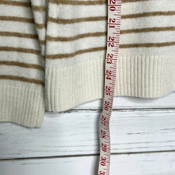 Abercrombie & Fitch Mock Neck Stripe Sweater Size Large - Image 7