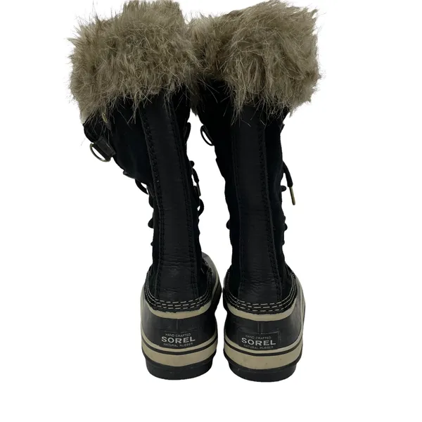 Sorel Joan of Arctic Waterproof Snow Boots Faux Fur Black Size 7 - Image 7