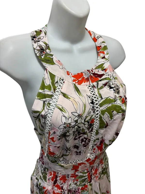 Anthropologie Abel the Label Vienna Floral Halter Maxi Dress L Boho Cottagecore - Image 5