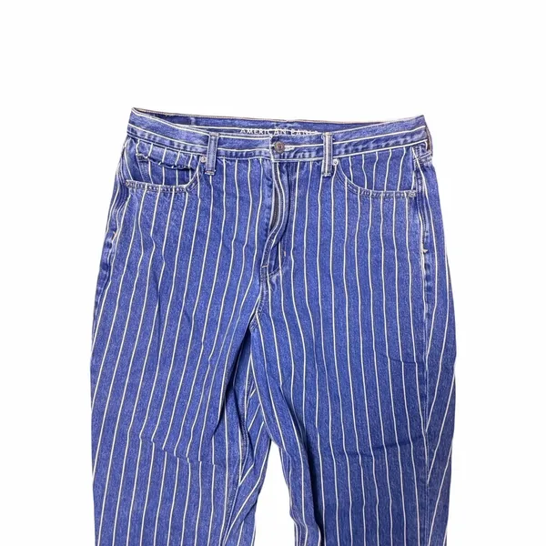 American Eagle Outfitters Mom Jean Vertical Stripes - Image 2