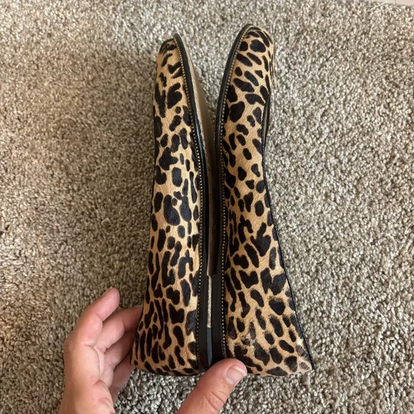 Michael Kors Calf-Hair Leopard Print Ballet Flats 6M Real Leather - Image 6