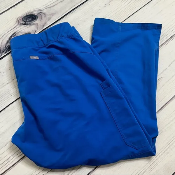 Figs Pants Women XXL/P Livingston‎ Scrub Royal Blue High Rise T21003P 28"L 2XLP - Image 7