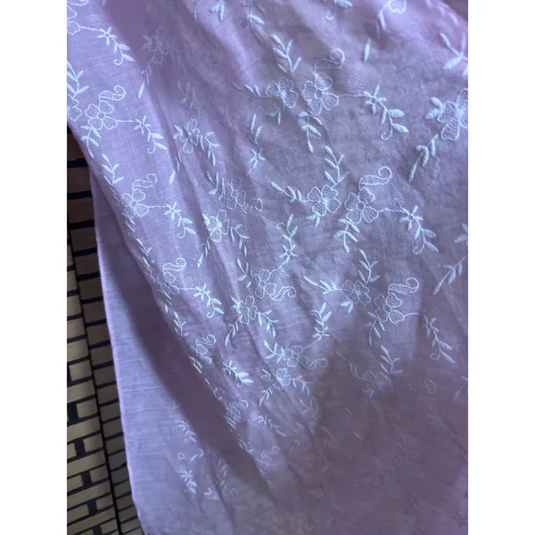 Christopher & Banks Pink Floral Embroidered Scarf‎ - Image 3