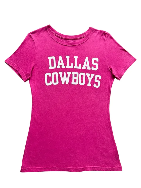 🔃Dallas Cowboys Pink Short Sleeve Tee Shirt - Image 4