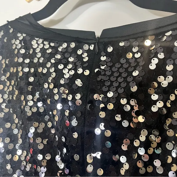 Banana Republic Black Sequin Dress Size‎ 2 - Image 5