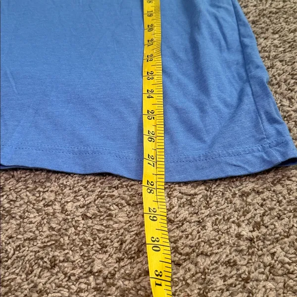 Bella Canvas Women’s Baseball Softball Blue Short Sleeve‎ Shirt Size Large - Image 6