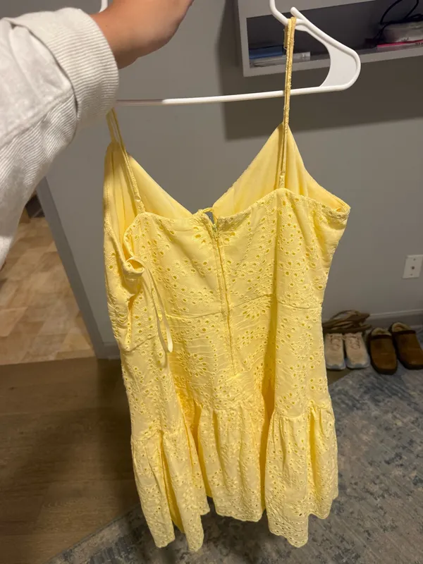 Yellow Mini Dress Size L - Image 2
