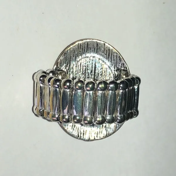 Black Oval Statement Ring - Image 3