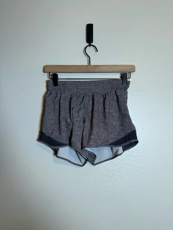 Lululemon Hotty Hot Short II *Long 4" Heather Lux Multi‎ Black - Image 2