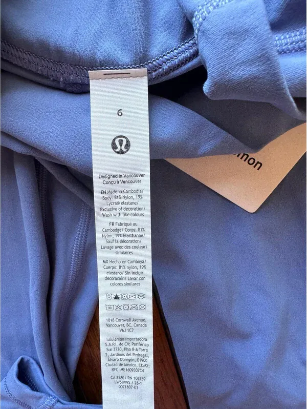 Lululemon Align With Pockets High Rise 25” Prep Blue Size 6 NWT - Image 6