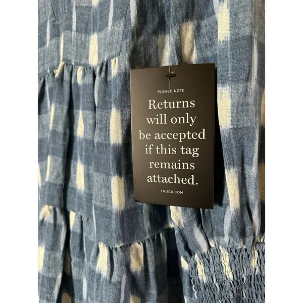Tuckernuck Pomander Place Blue Ikat Kenzo Dress - Image 5
