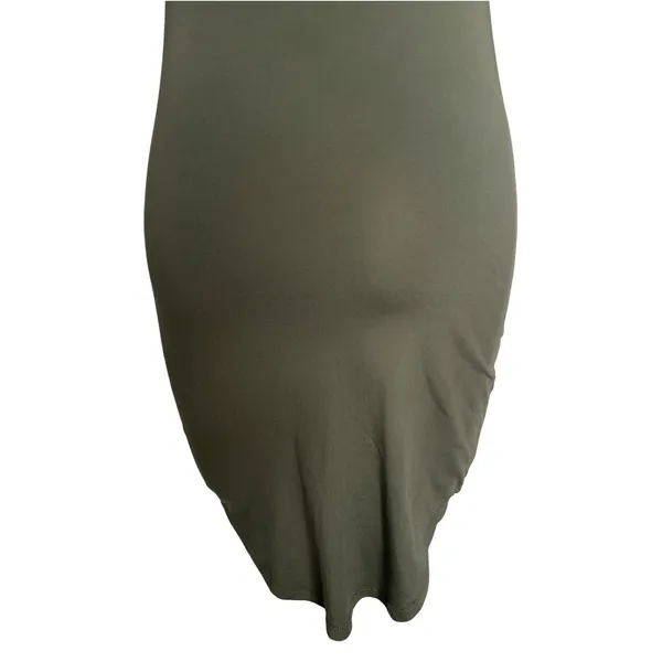 Say What? Womens Olive Green Mock Neck Short Sleeve Bodycon Dress Size S - Image 11