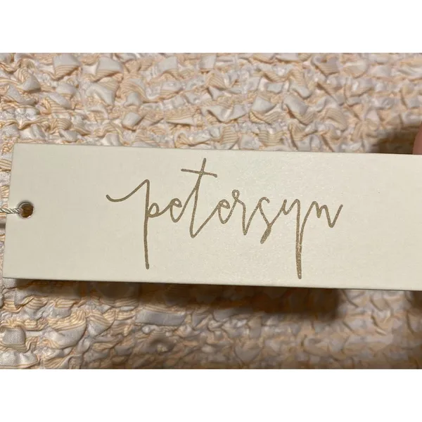 Petersyn X Revolve‎ Nora Bodycon Smocked Dress Melon White Small M New y2k - Image 3