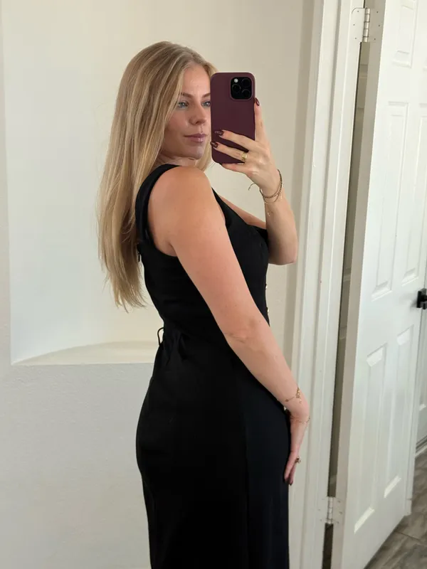 Karen Millen black midi dress  - Image 7