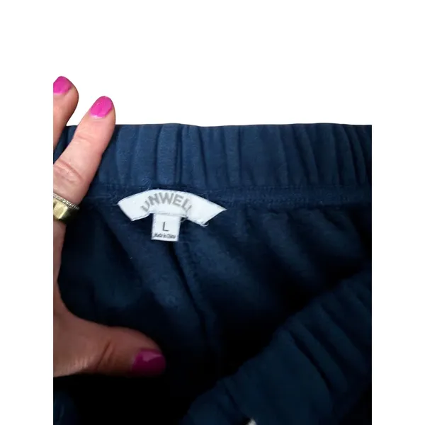 Unwell Alex Cooper Call Her Daddy Navy Blue Wide Leg Sweatpants Size Large‎ - Image 4