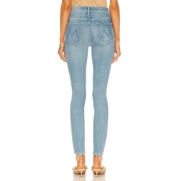 Mother Denim The Seamed Swooner Hover Blowing Kisses Blue Skinny‎ Jeans Size 27 - Image 3