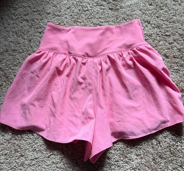 Athletic cross band shorts Pink - Image 2