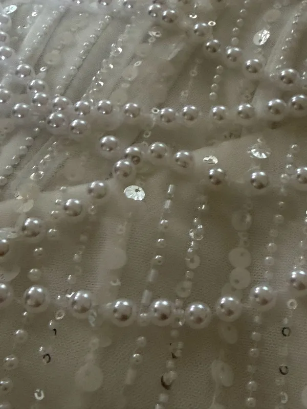 Reception Dress White Size 4 - Image 8