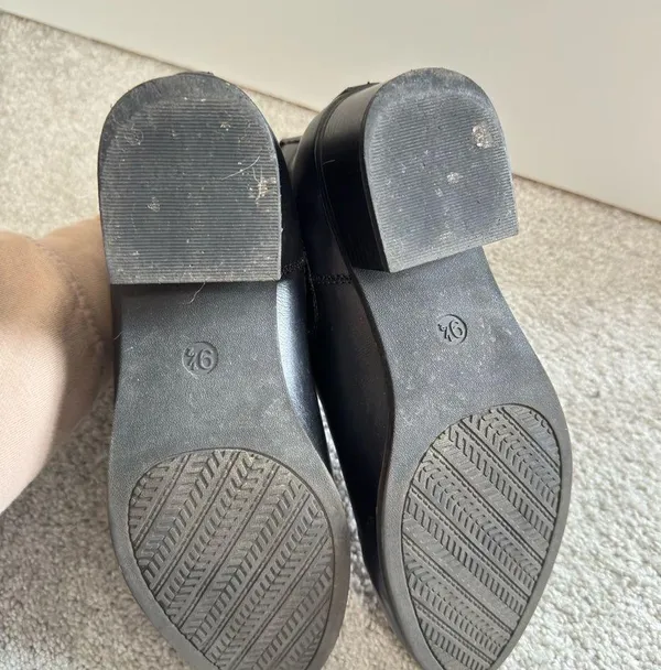 Black leather booties Size 9.5 - Image 2