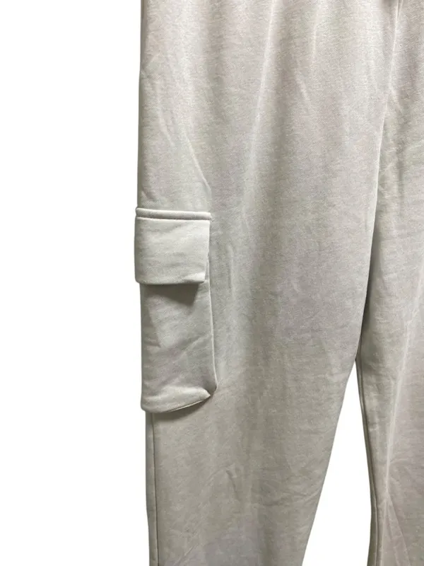 Zara Cargo Jogger Sweatpants Beige L NWT Neutral Minimalist Casual Spring Cozy - Image 8