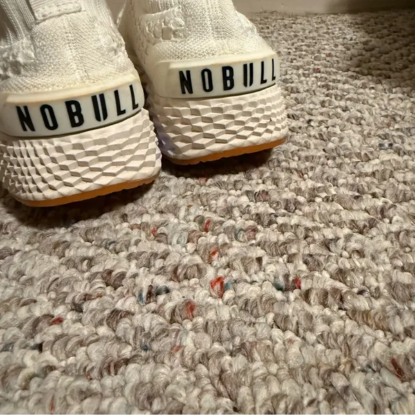 NoBull Project Allday Knit Sneakers in Dessert White- Size 7.5 (women) - Image 5