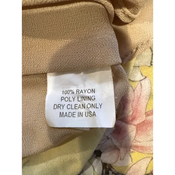 Slate & Willow Floral One Shoulder Hi Low Popover Bodice Maxi Dress 4 Yellow - Image 11