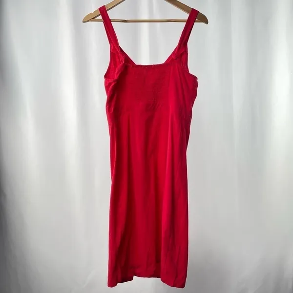 Altar'd State Cotton Button Front Summer Dress in Red Size Medium‎ - Image 2
