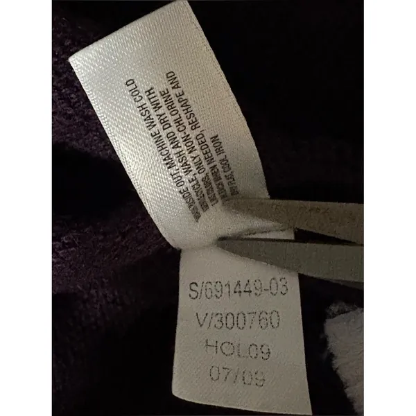 Gap Luxe Purple Crewneck Sweater w/ Button Detail - Image 7