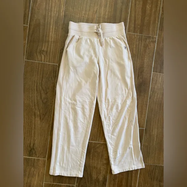 JoyLab Sweatpants Size S Blush Pink Wide Leg Ribbed Trim Drawstring‎ Pockets - Image 2