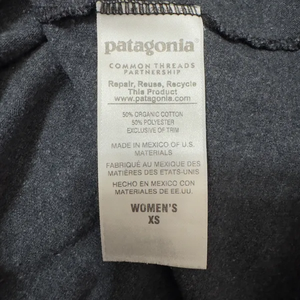 3114 | Patagonia Clean Climbing Graphic Tee Forge Grey Womens XS - Image 6